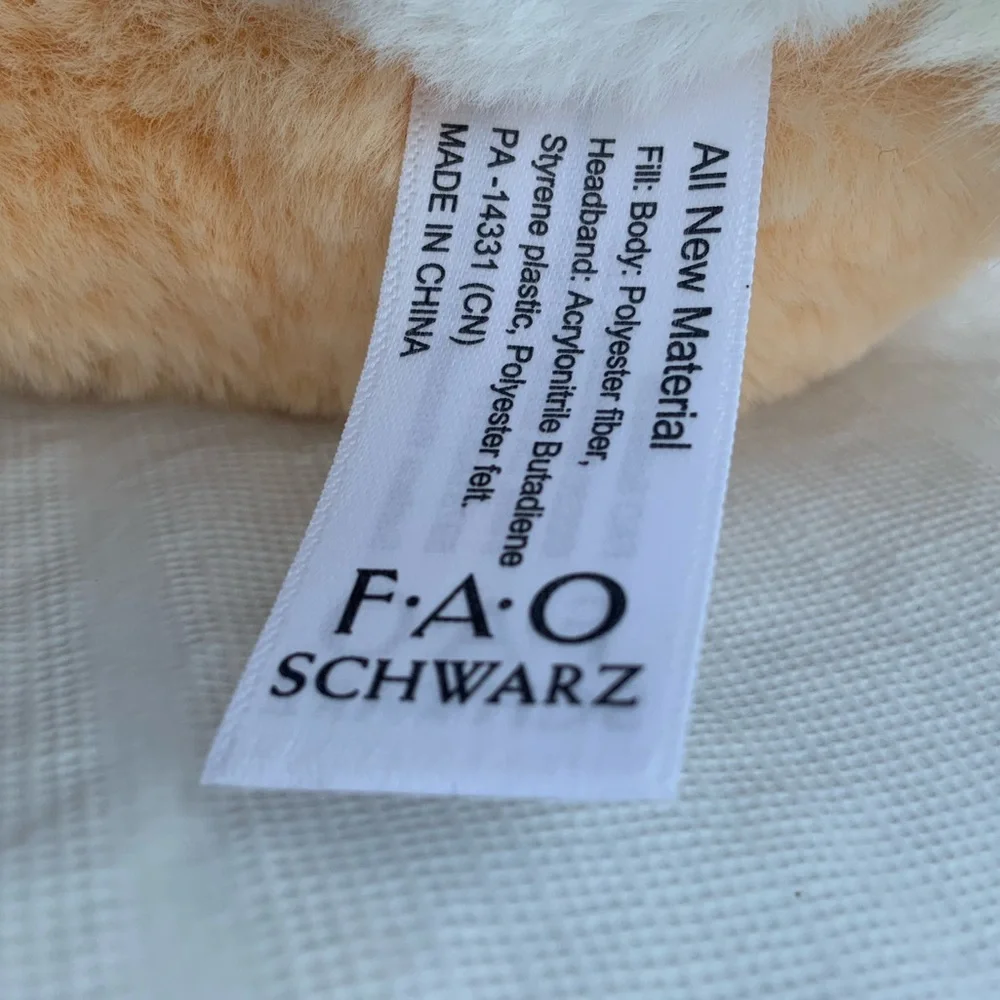 FAO Schwarz Corgi‎ dog plush stuffed animal gift for dog lover